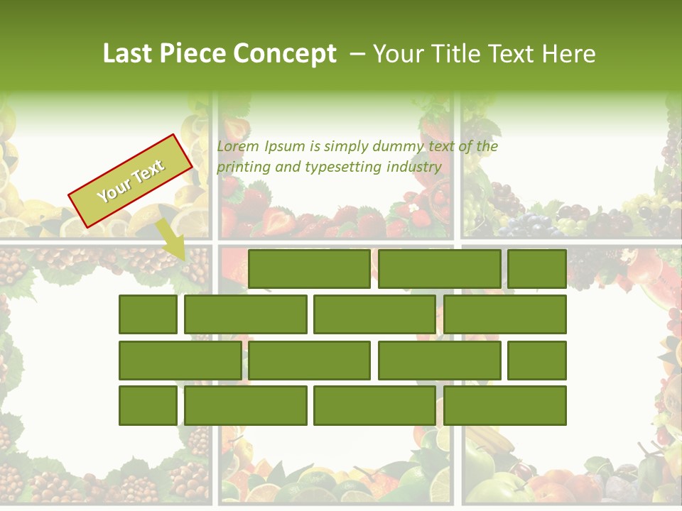 Group Nut Raspberry PowerPoint Template