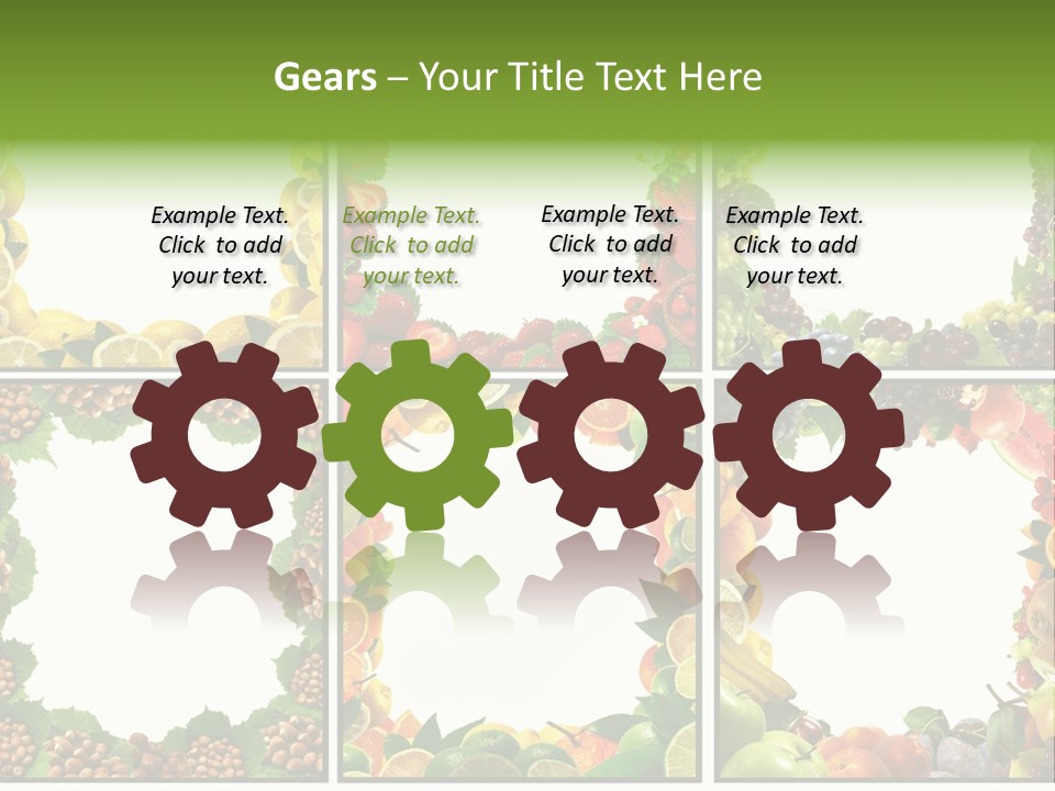 Group Nut Raspberry PowerPoint Template