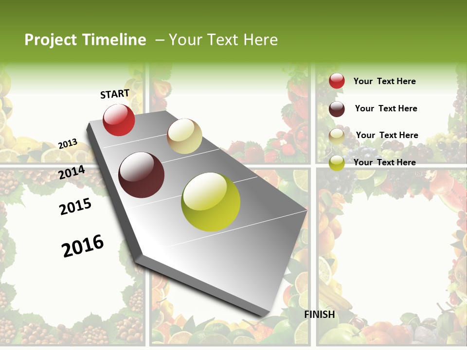 Group Nut Raspberry PowerPoint Template