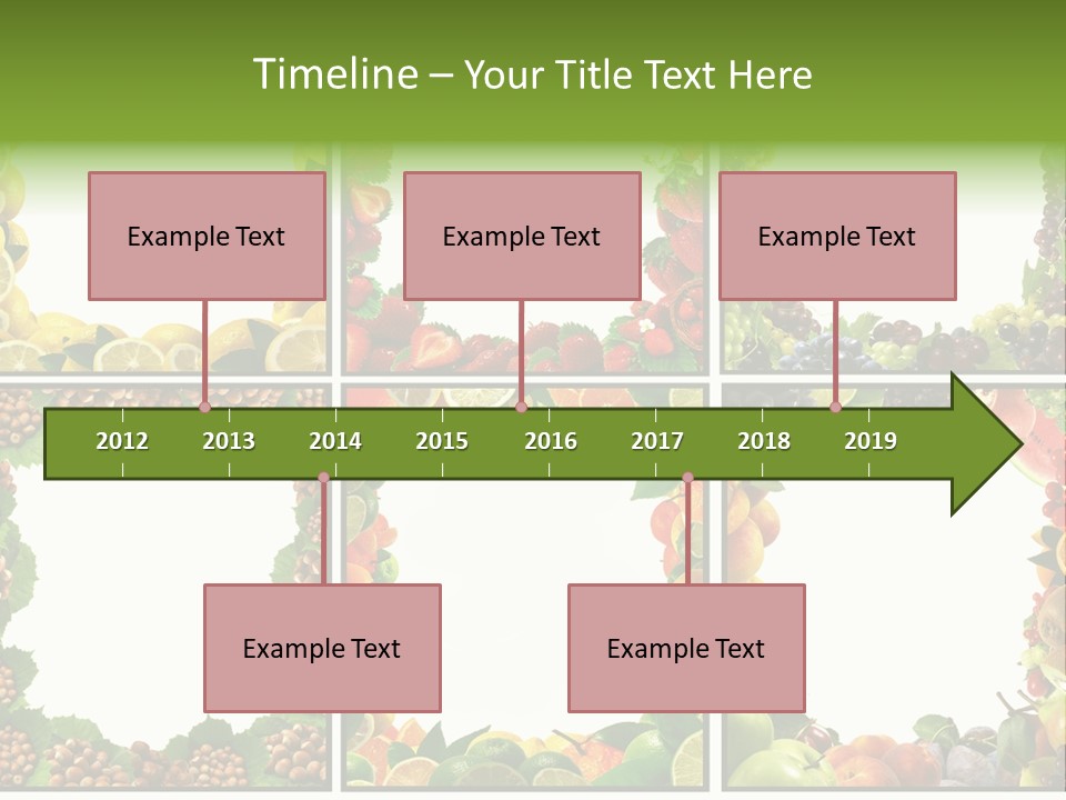 Group Nut Raspberry PowerPoint Template