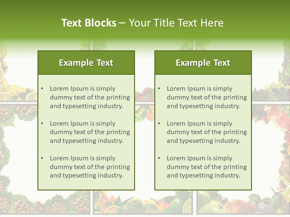 Group Nut Raspberry PowerPoint Template