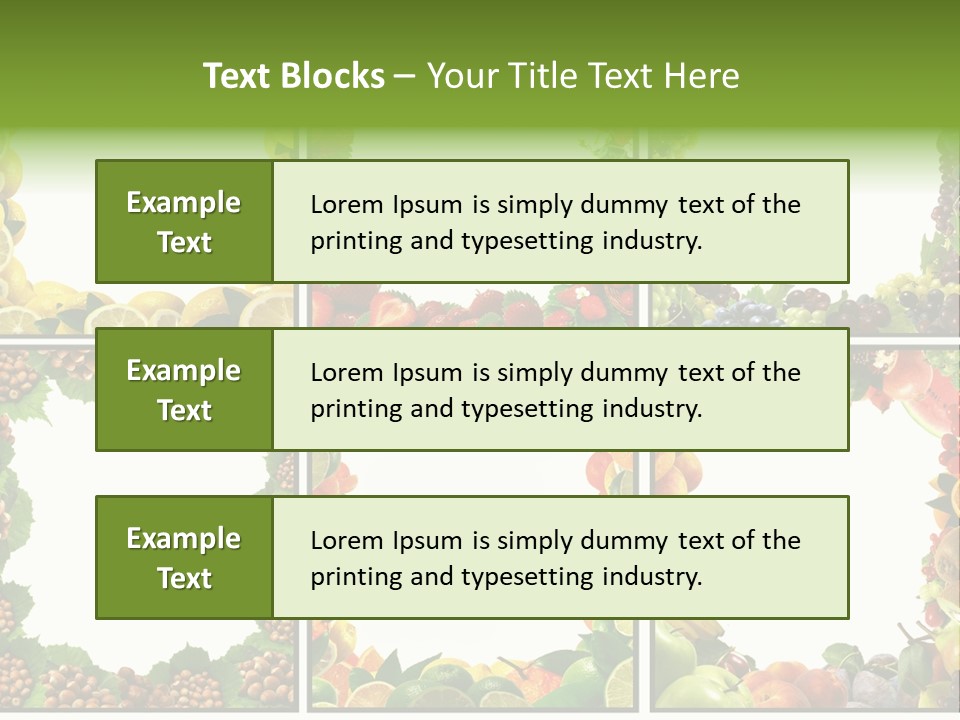 Group Nut Raspberry PowerPoint Template