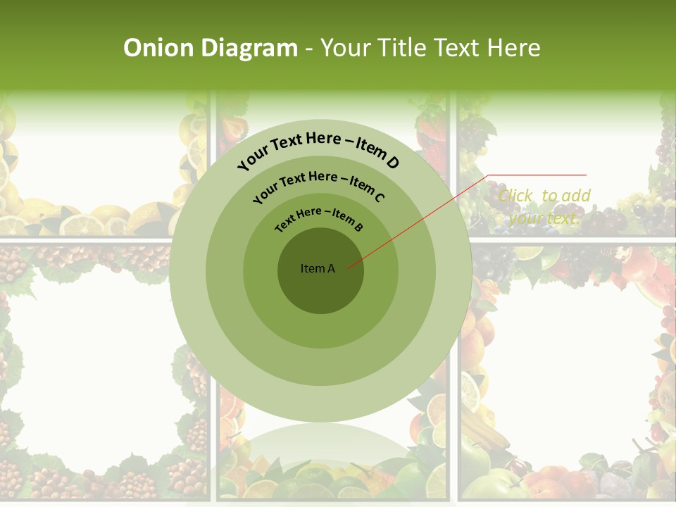 Group Nut Raspberry PowerPoint Template