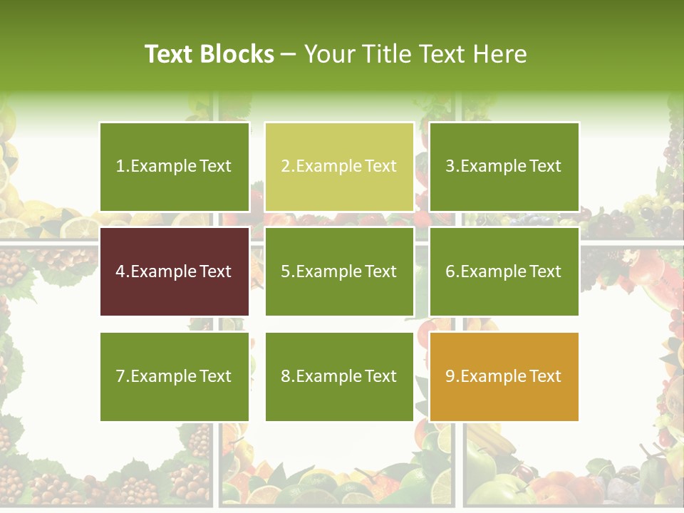 Group Nut Raspberry PowerPoint Template