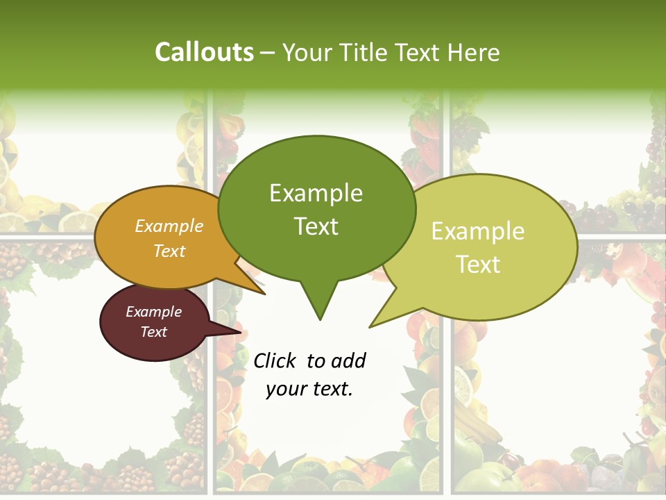 Group Nut Raspberry PowerPoint Template