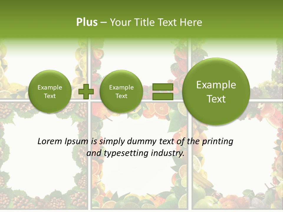 Group Nut Raspberry PowerPoint Template
