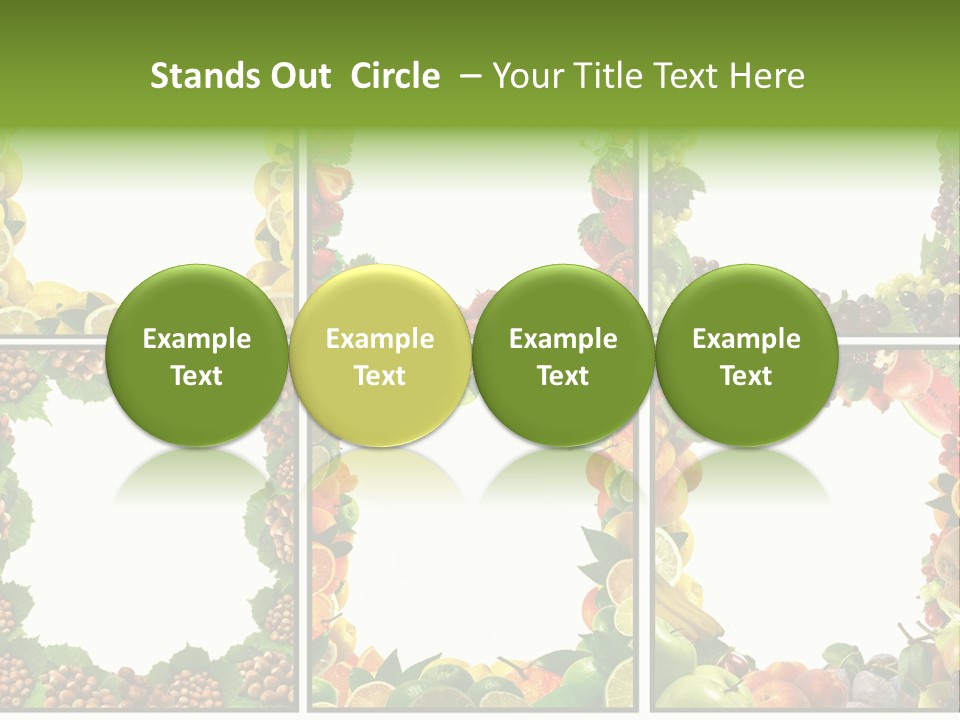 Group Nut Raspberry PowerPoint Template