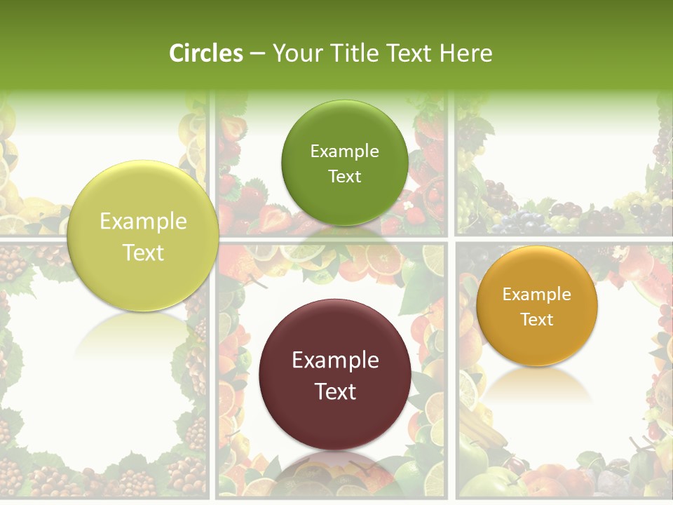 Group Nut Raspberry PowerPoint Template