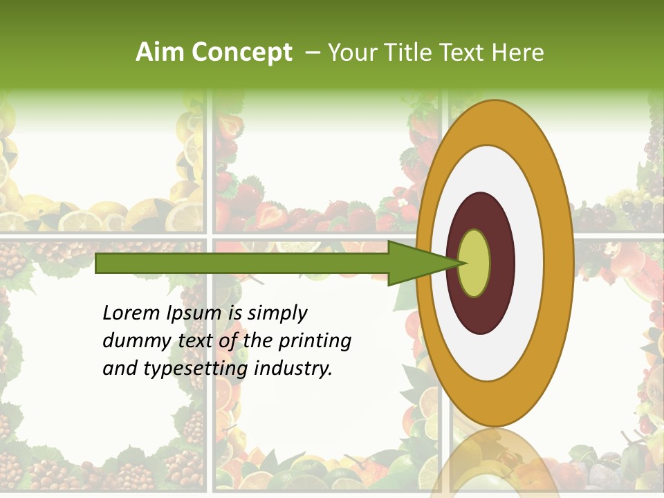 Group Nut Raspberry PowerPoint Template