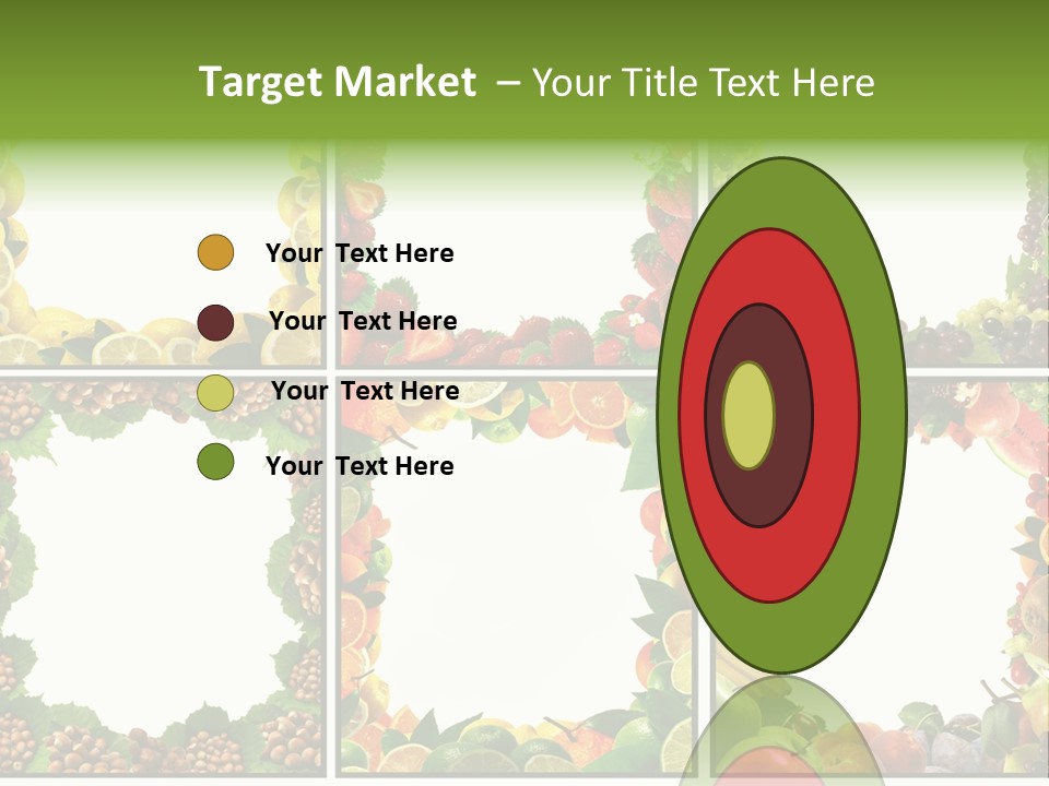 Group Nut Raspberry PowerPoint Template