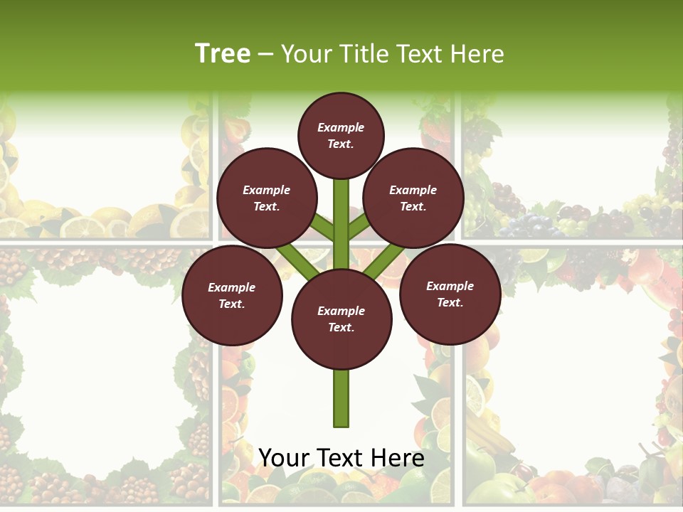 Group Nut Raspberry PowerPoint Template