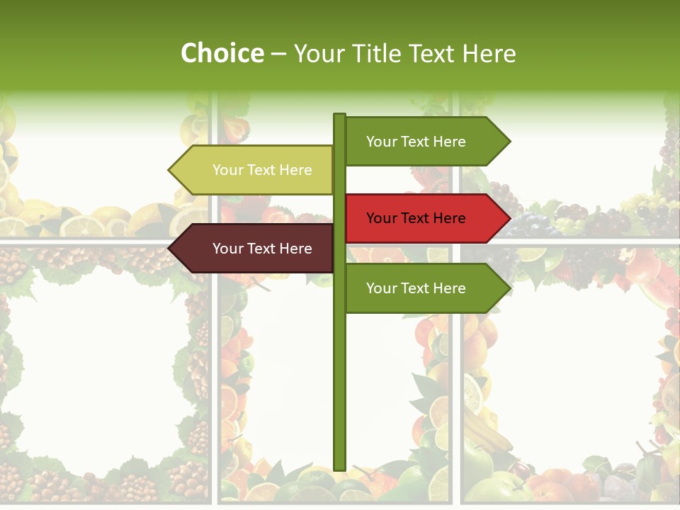 Group Nut Raspberry PowerPoint Template