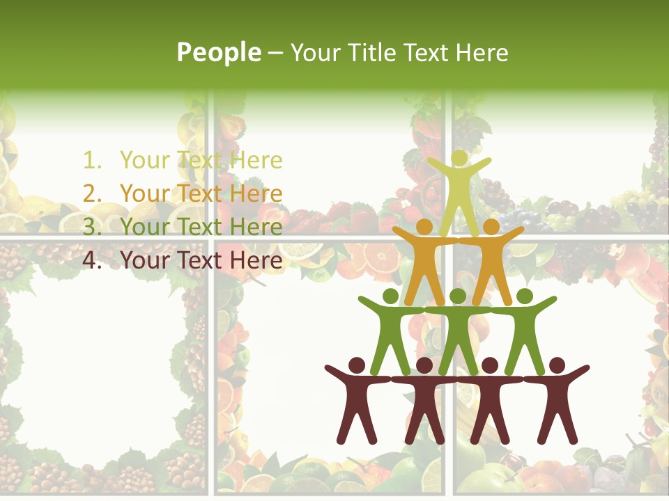 Group Nut Raspberry PowerPoint Template