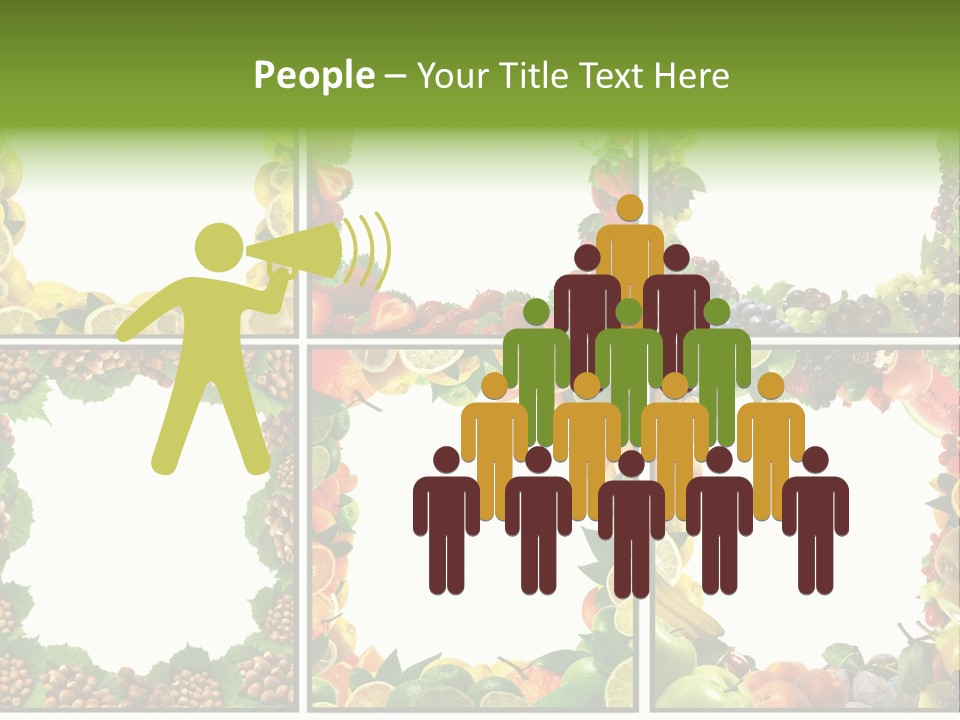 Group Nut Raspberry PowerPoint Template