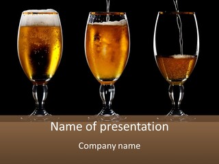 Drink Bar Foam PowerPoint Template