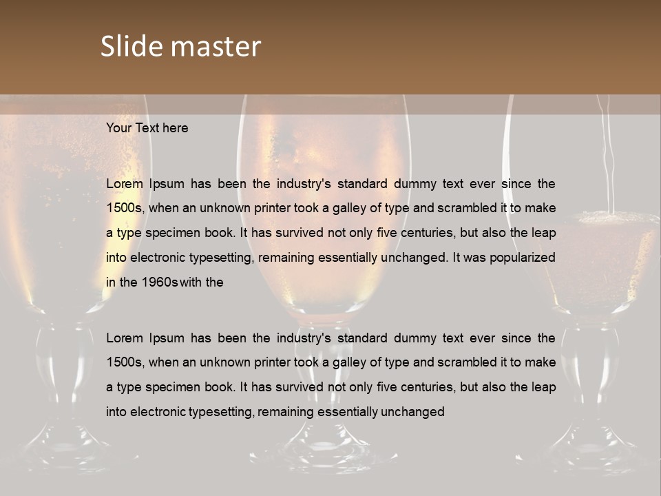 Drink Bar Foam PowerPoint Template