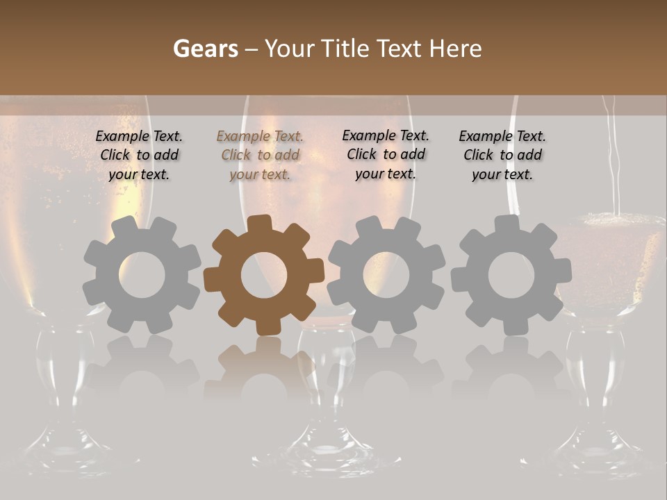 Drink Bar Foam PowerPoint Template