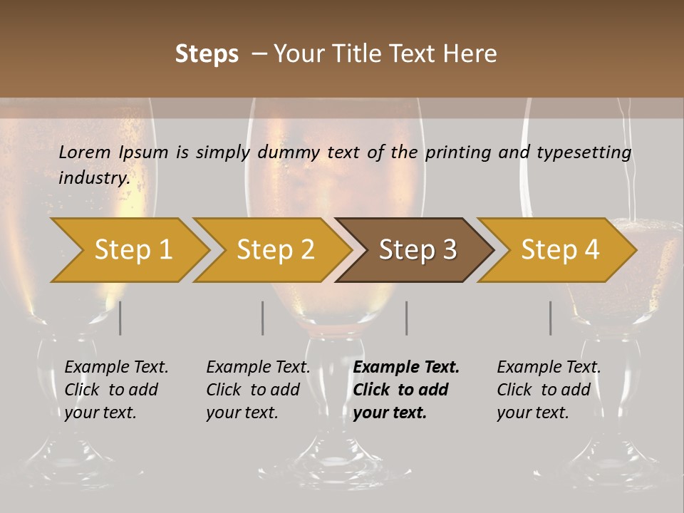 Drink Bar Foam PowerPoint Template