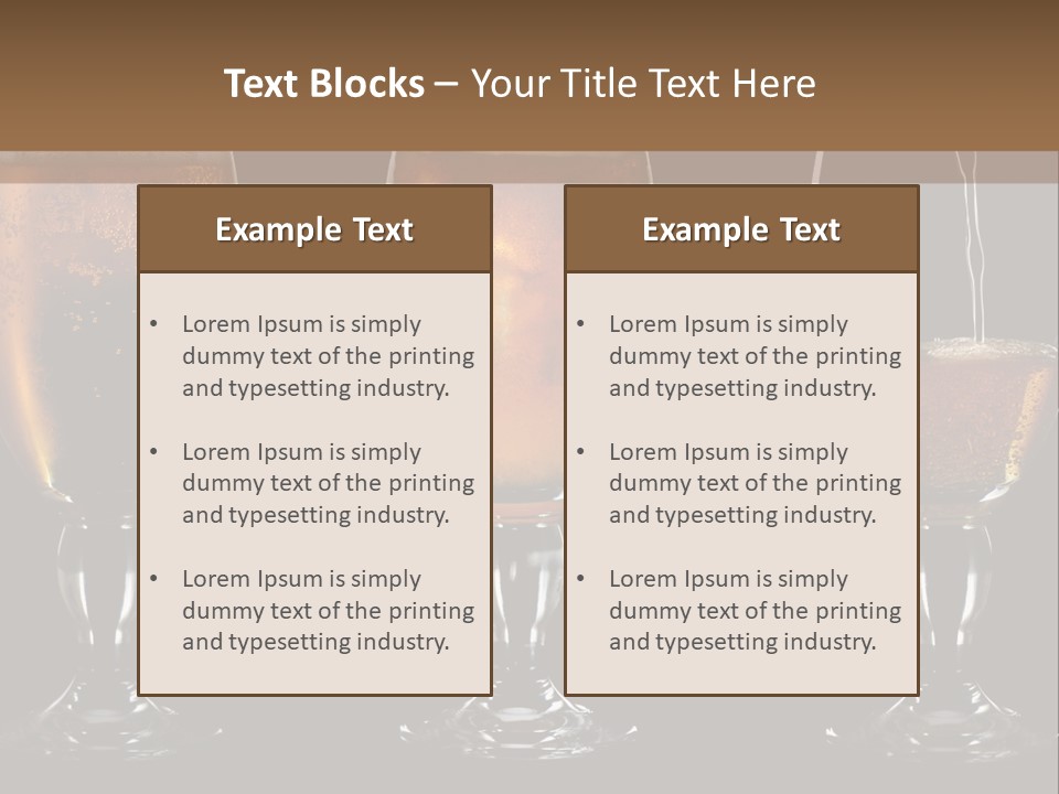 Drink Bar Foam PowerPoint Template
