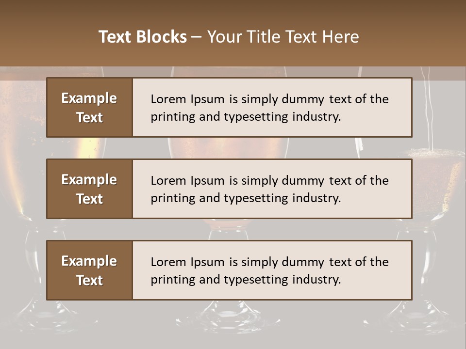 Drink Bar Foam PowerPoint Template