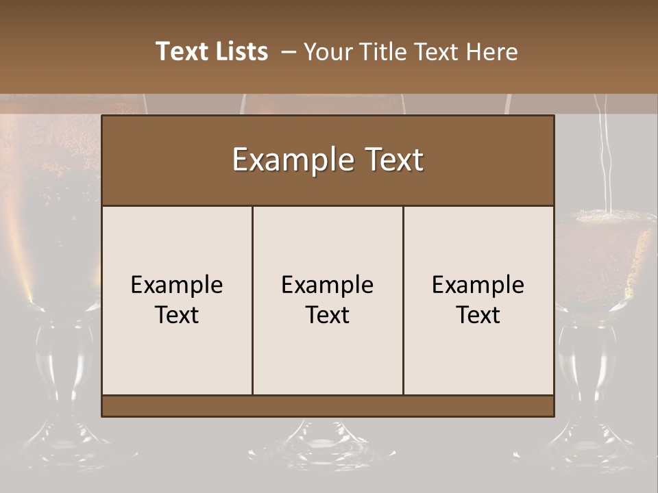 Drink Bar Foam PowerPoint Template