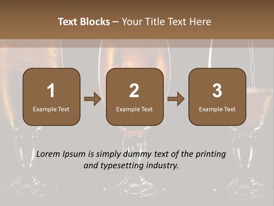 Drink Bar Foam PowerPoint Template