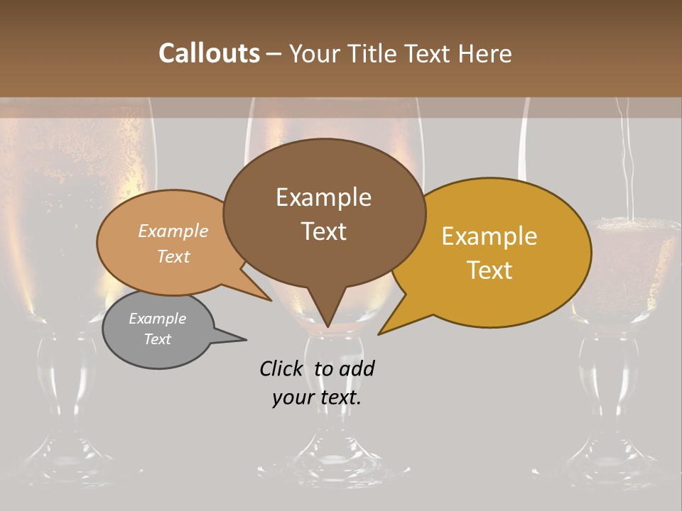 Drink Bar Foam PowerPoint Template