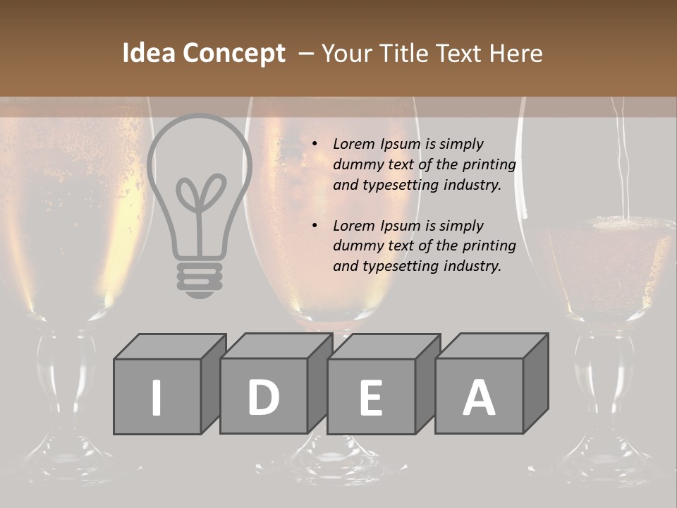 Drink Bar Foam PowerPoint Template