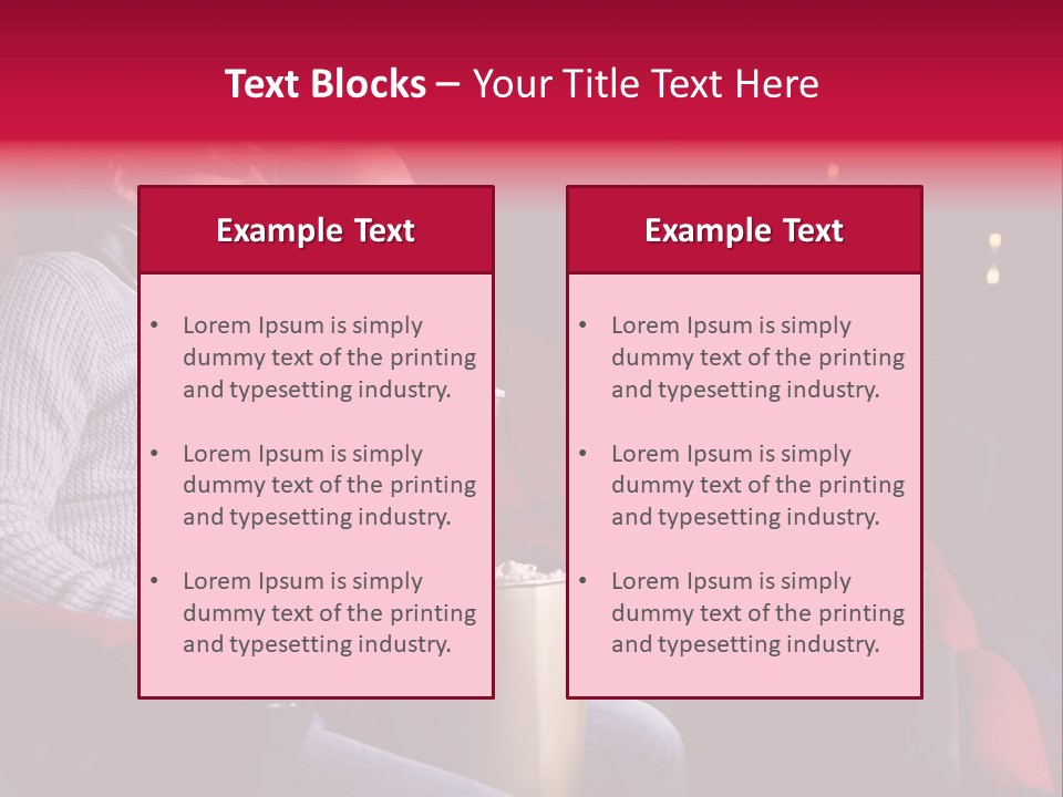 Enjoyment Comfortable Watching PowerPoint Template