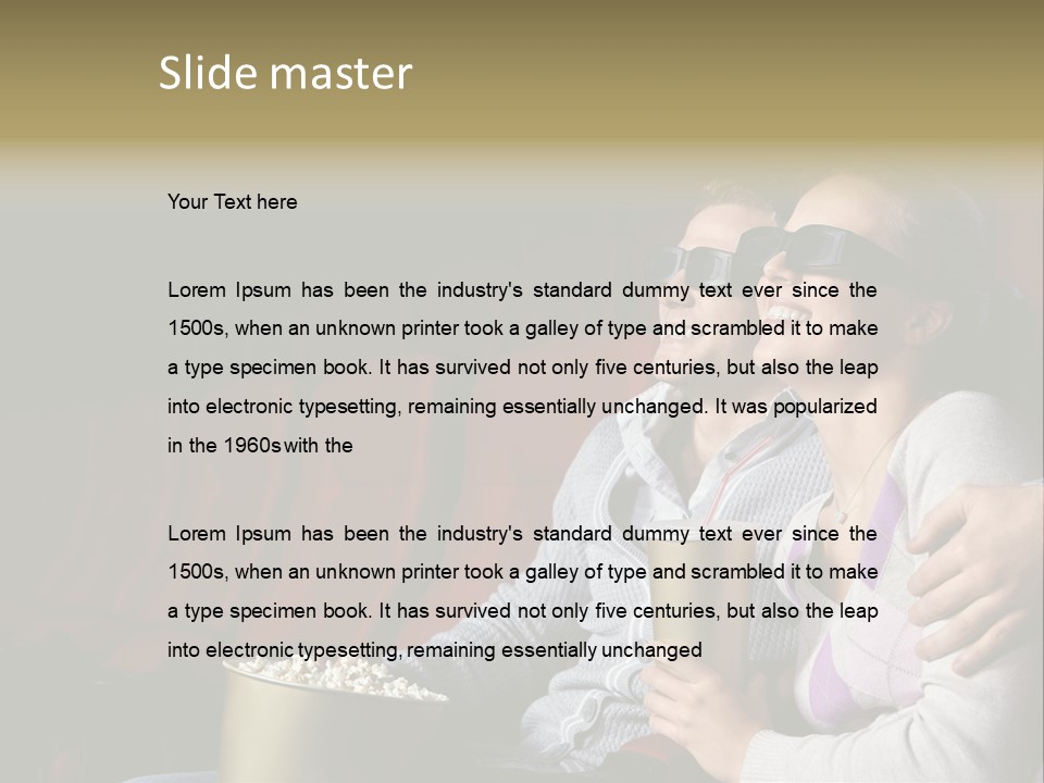 Entertainment Dark Black PowerPoint Template