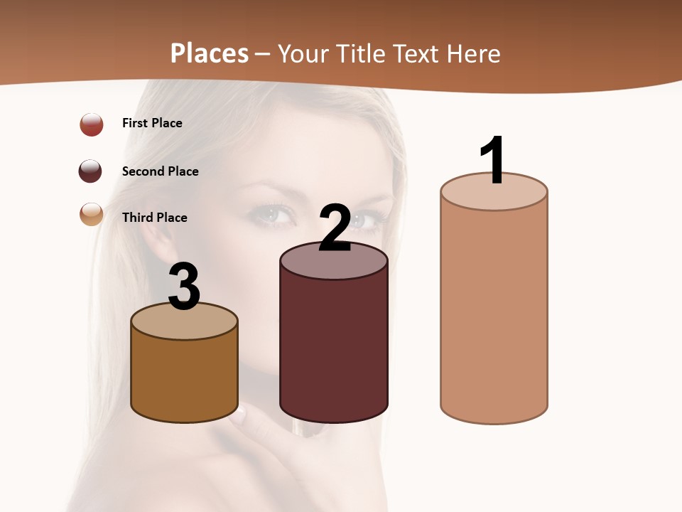 Skin Girl Brunette PowerPoint Template