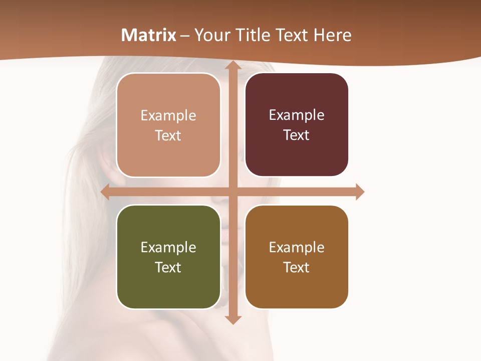 Skin Girl Brunette PowerPoint Template