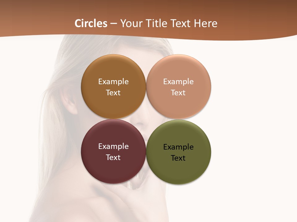 Skin Girl Brunette PowerPoint Template