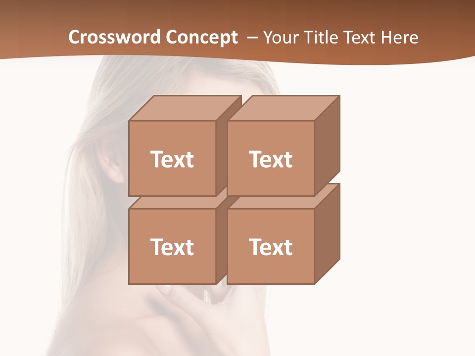 Skin Girl Brunette PowerPoint Template