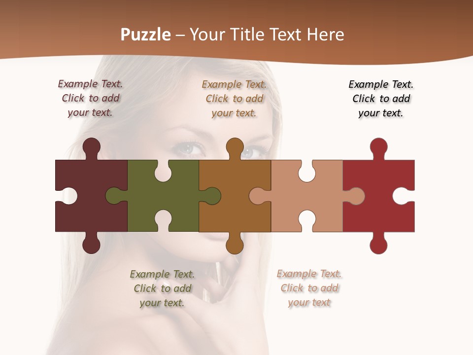 Skin Girl Brunette PowerPoint Template