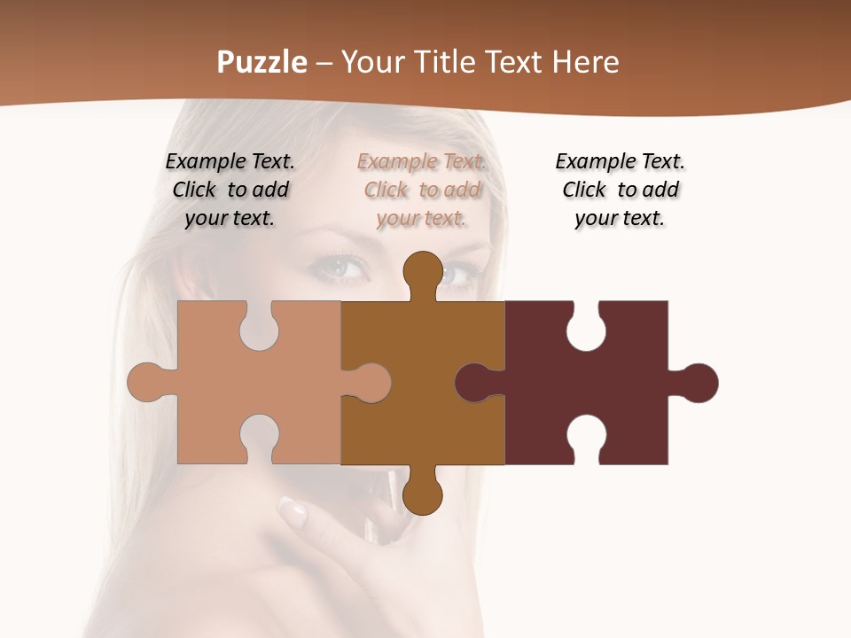 Skin Girl Brunette PowerPoint Template