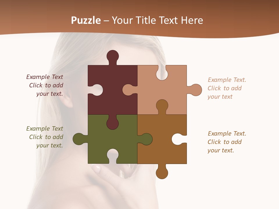 Skin Girl Brunette PowerPoint Template