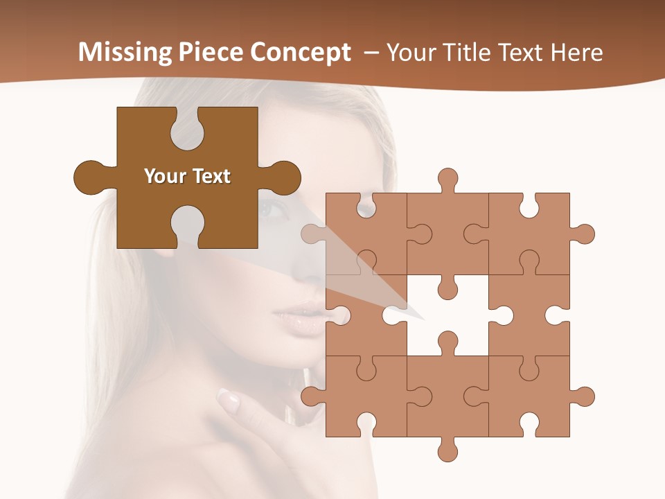 Skin Girl Brunette PowerPoint Template