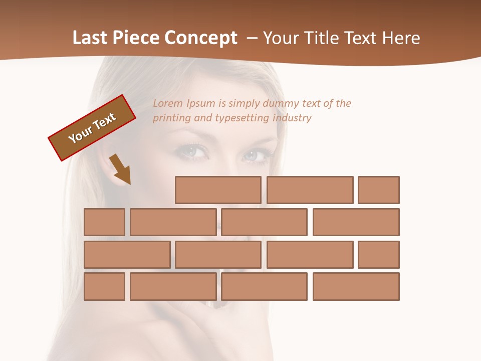 Skin Girl Brunette PowerPoint Template