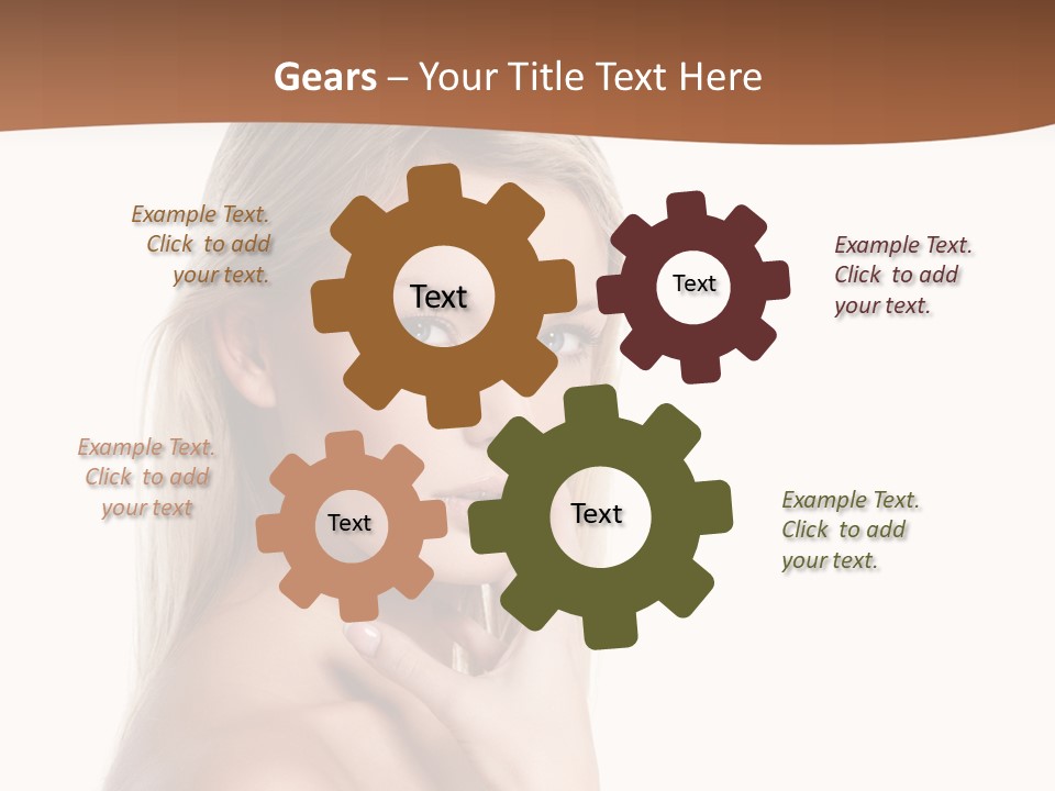 Skin Girl Brunette PowerPoint Template