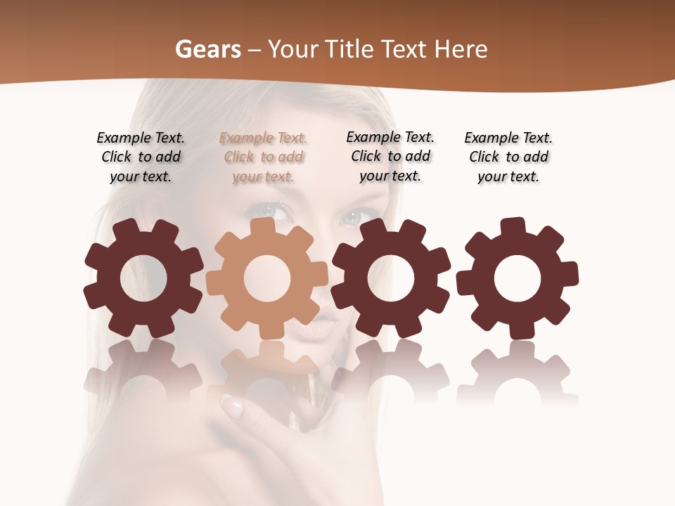 Skin Girl Brunette PowerPoint Template