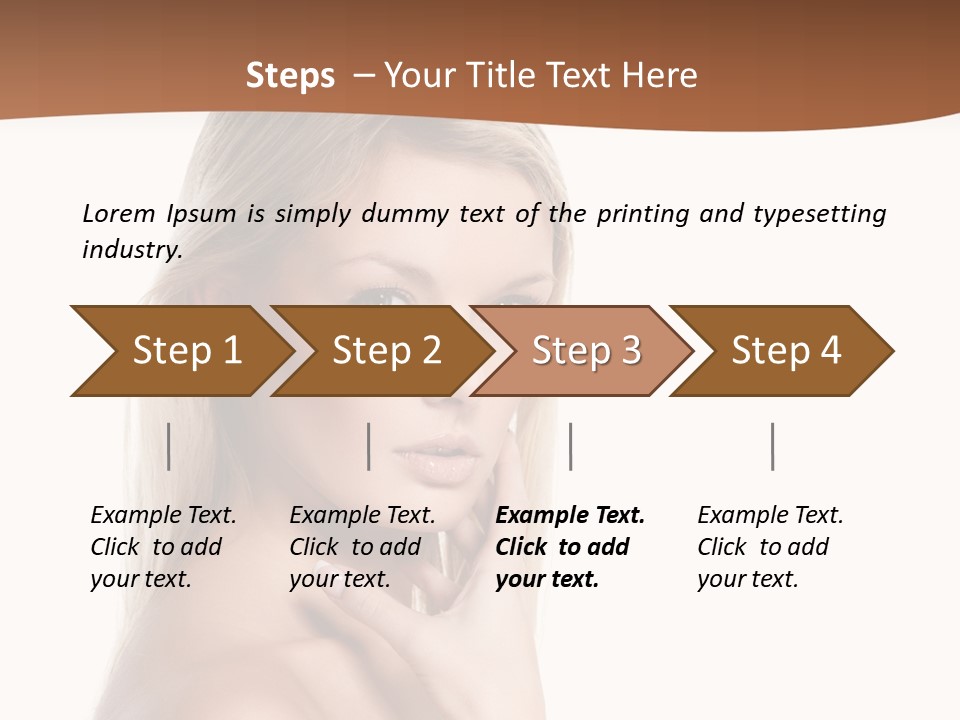 Skin Girl Brunette PowerPoint Template