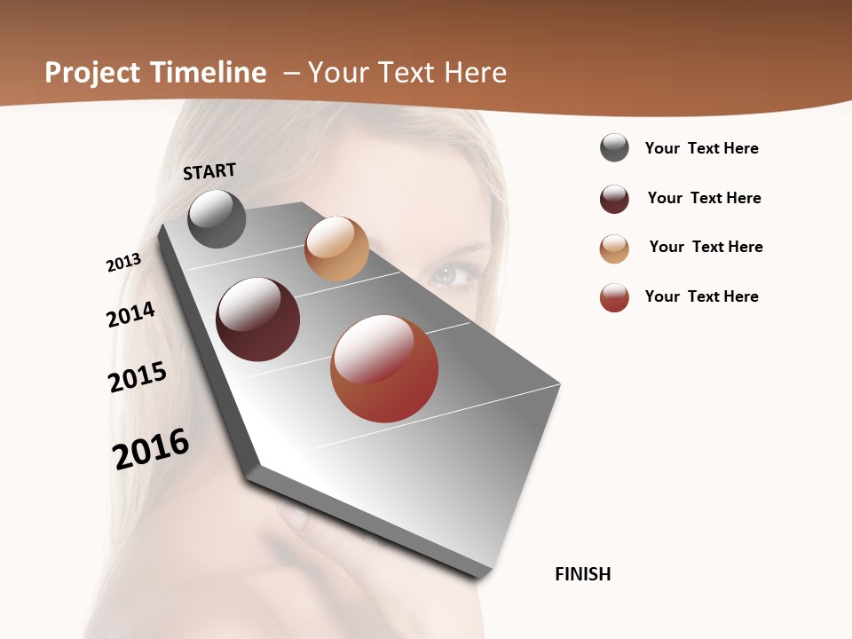 Skin Girl Brunette PowerPoint Template