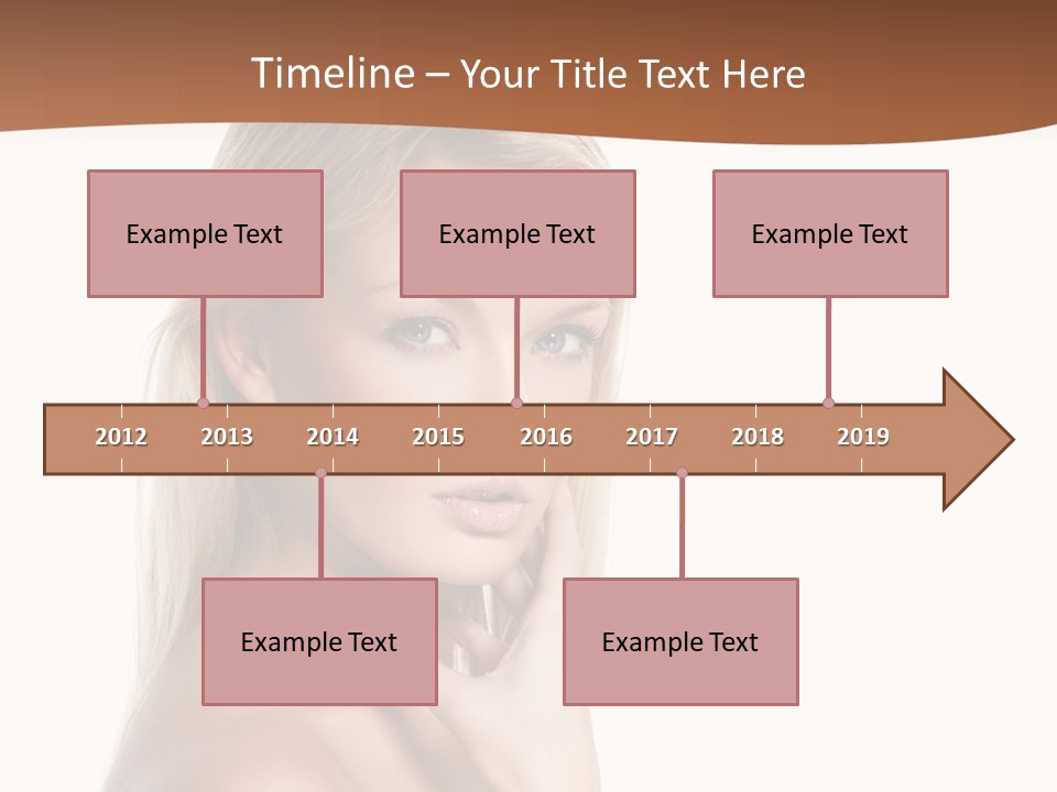 Skin Girl Brunette PowerPoint Template