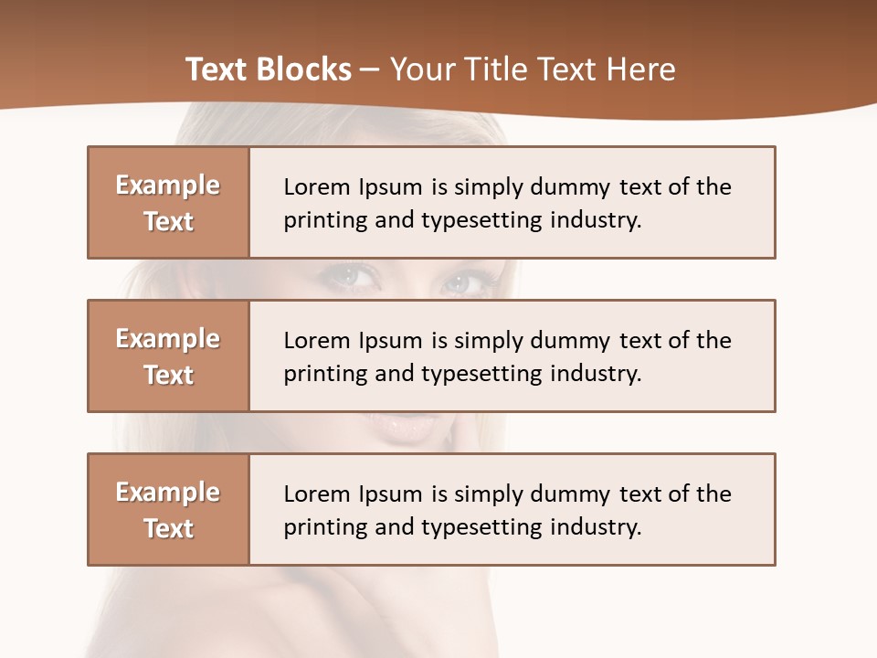 Skin Girl Brunette PowerPoint Template