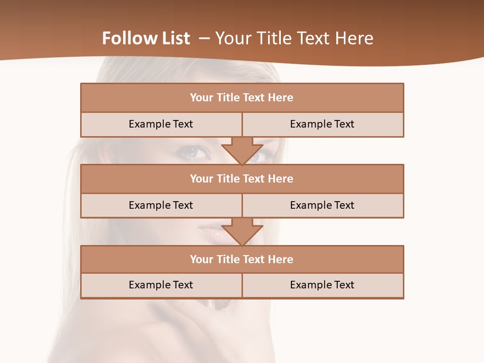 Skin Girl Brunette PowerPoint Template