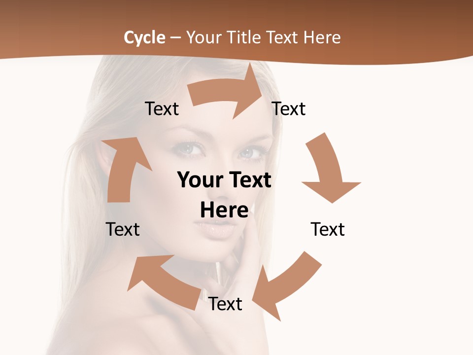 Skin Girl Brunette PowerPoint Template