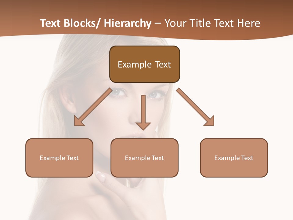 Skin Girl Brunette PowerPoint Template