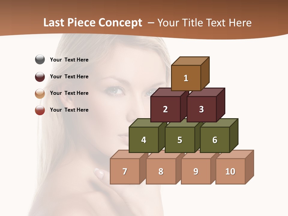 Skin Girl Brunette PowerPoint Template