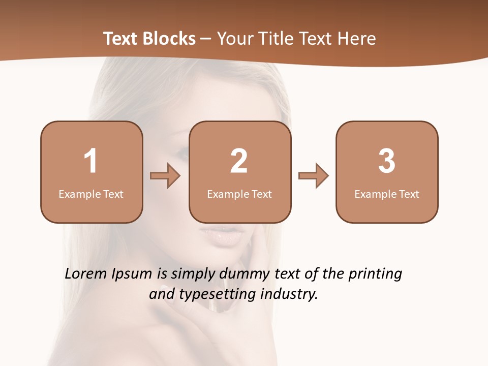 Skin Girl Brunette PowerPoint Template